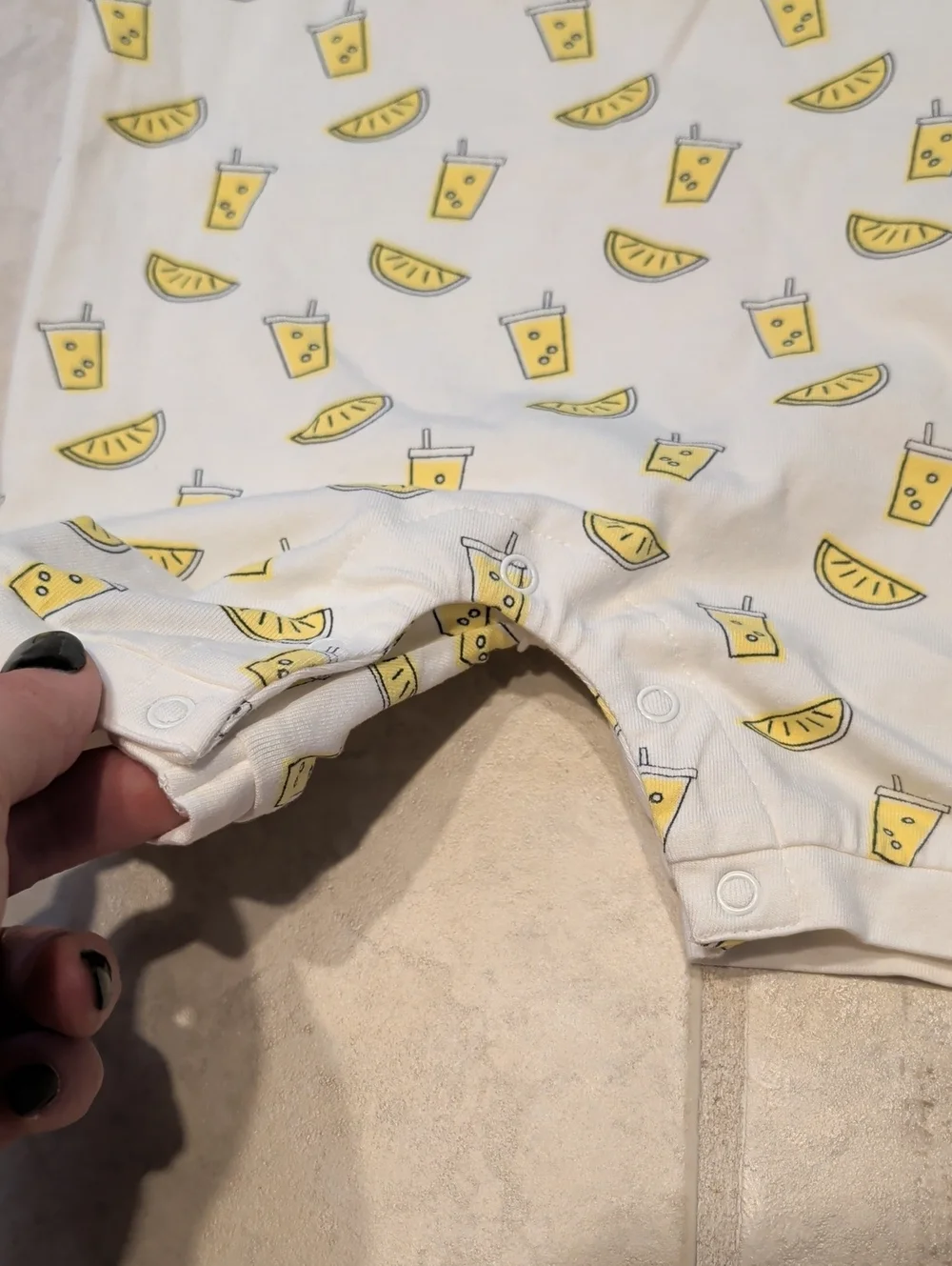 Monica + Andy Lemonade 🍋 Tank Button Onesie